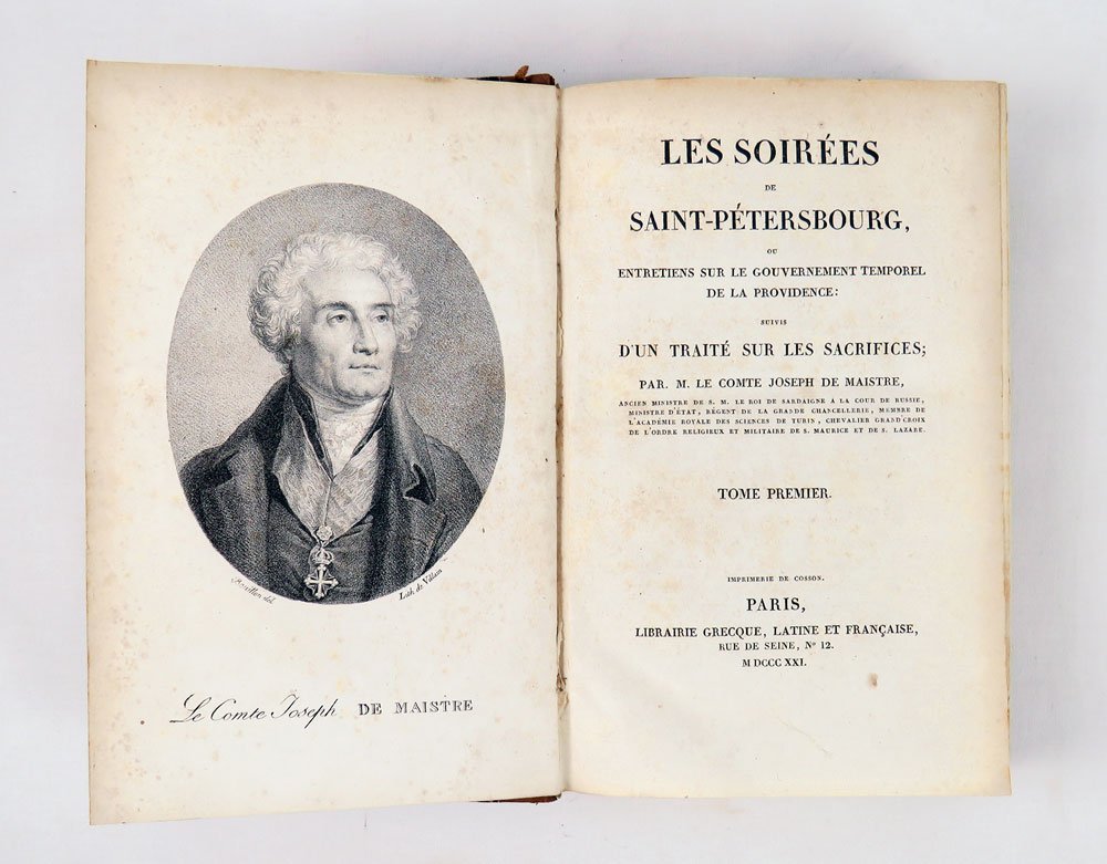 Les soirées de Saint-Pétersbourg, ou entretiens sur le Gouvernement temporel …