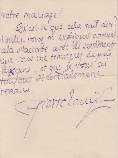 Lettera autografa firmata datata 15 maggio - Tamaris, inviata ad …