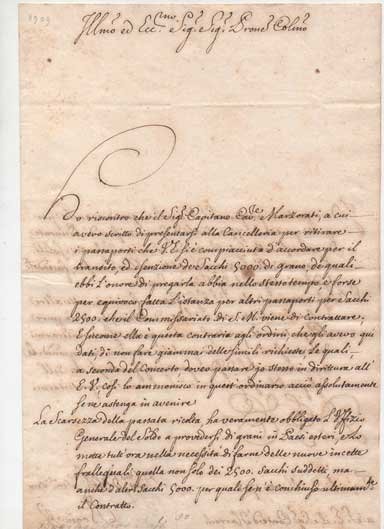 Lettera autografa firmata, datata 2 marzo 1748 - Torino, inviata …