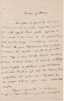 Lettera autografa firmata, datata 26 febbraio 1871 - inviata al …