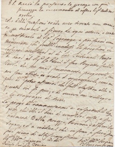 Lettera autografa firmata, datata 7 agosto 1809 - Parigi, inviata …