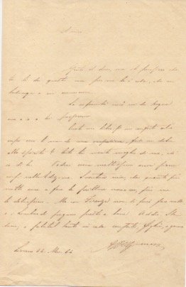 Lettera autografa firmata inviata ad un amico. Datata 24 marzo …