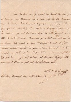 Lettera autografa firmata inviata ad un amico. Non datata.