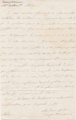 Lettera autografa firmata inviata ad una signora. Non datata.