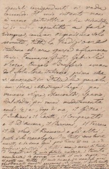 Lettera autografa firmata inviata al direttore della biblioteca di Alessandria. …