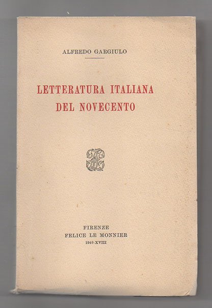 Letteratura italiana del Novecento