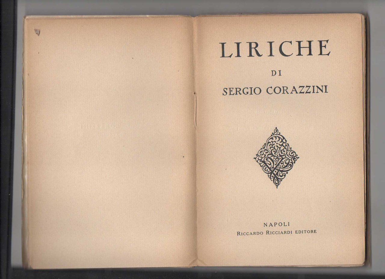 Liriche di Sergio Corazzini | Immagine principale