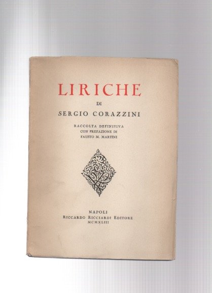 Liriche di Sergio Corazzini. Raccolta definitiva
