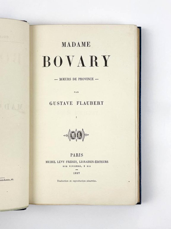 Madame Bovary. Moeurs de Province