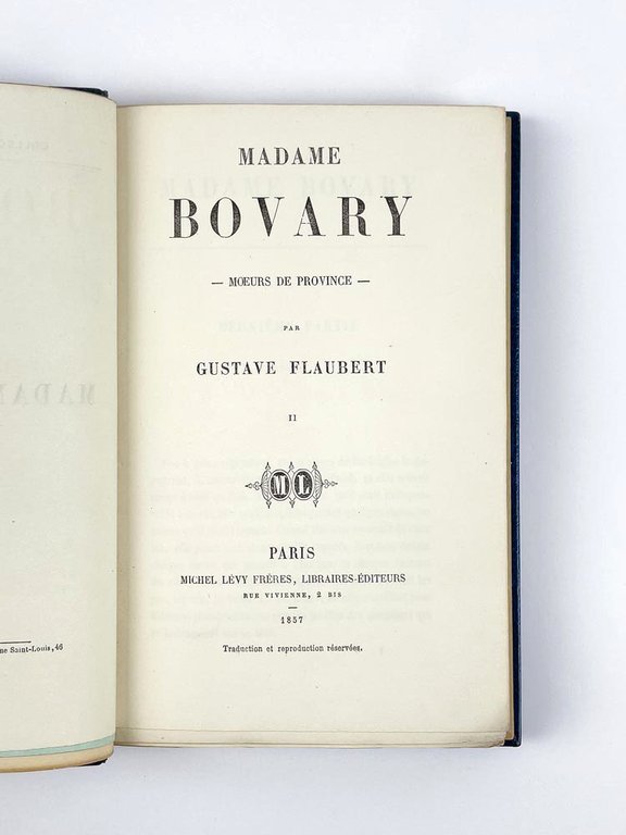 Madame Bovary. Moeurs de Province