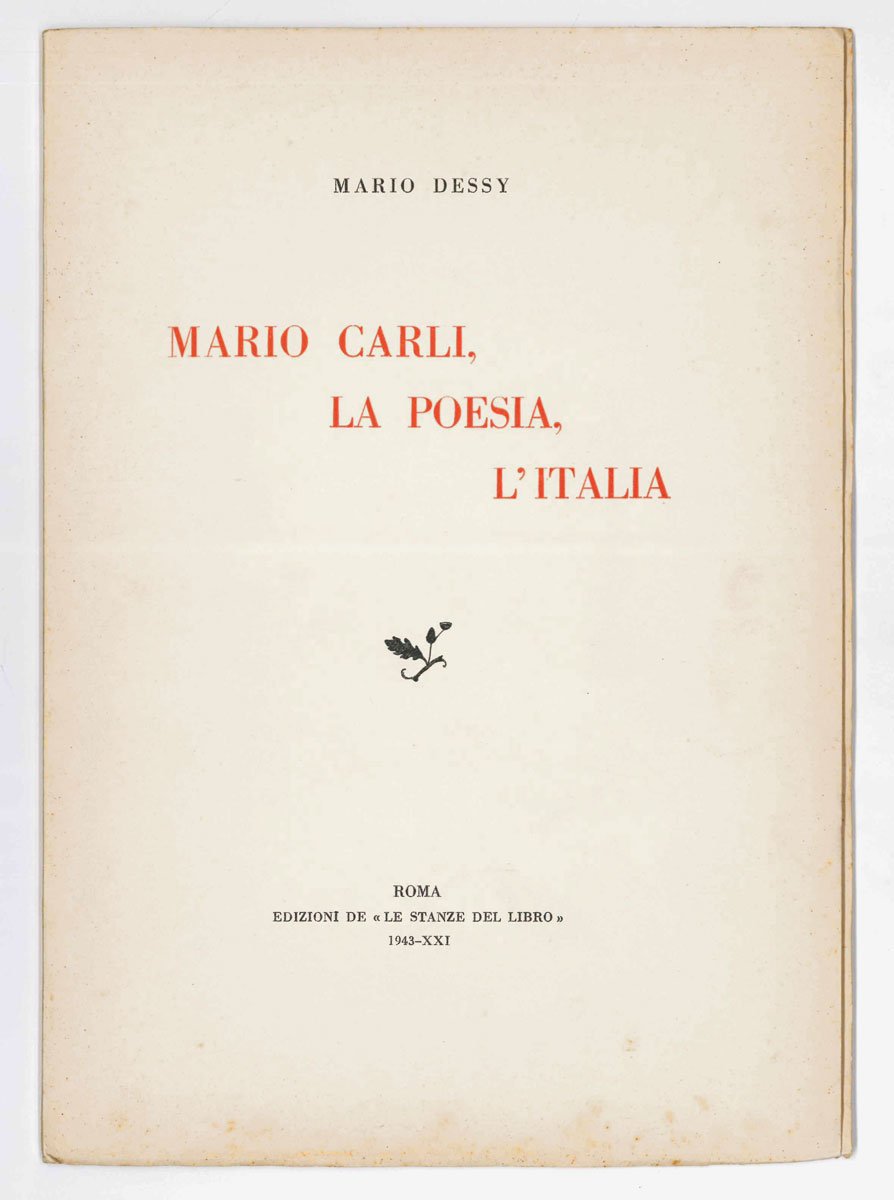 Mario Carli, la poesia, l’Italia