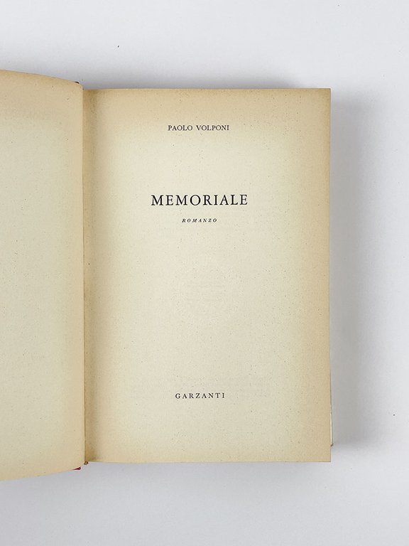 Memoriale. Romanzo