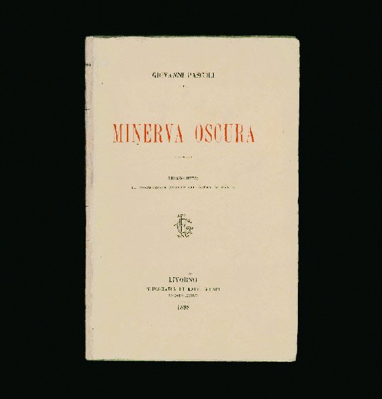 Minerva oscura. Prolegomeni: la costruzione morale del poema di Dante