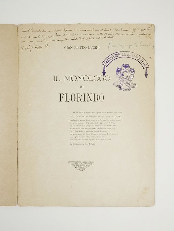 Monologo di Florindo