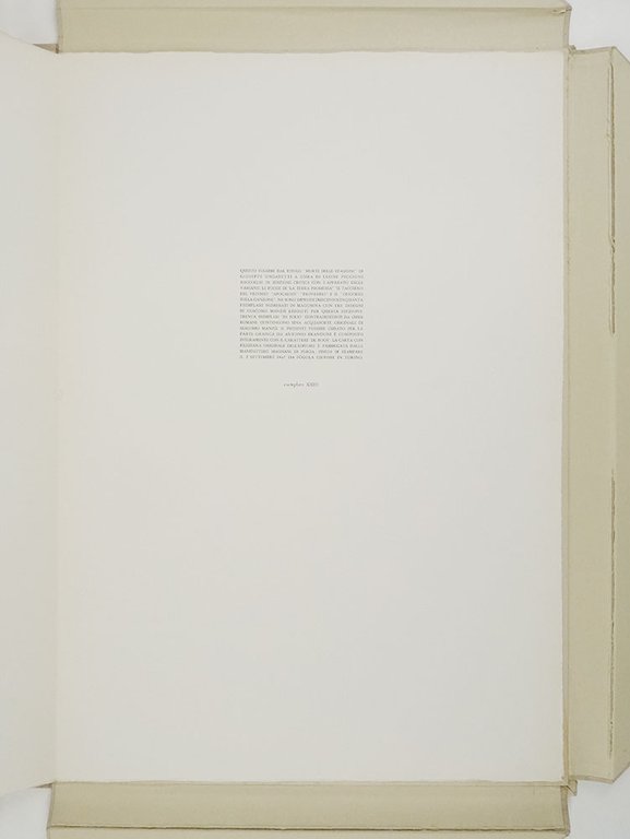 Morte delle stagioni. Illustrata da disegni di Giacomo Manzù e …