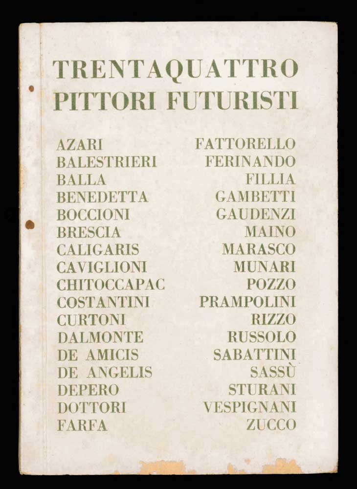 Mostra di trentaquattro pittori futuristi