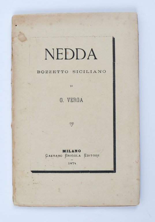 Nedda. Bozzetto siciliano di G. Verga