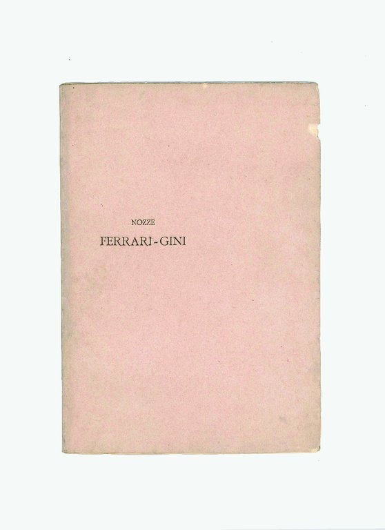 Nozze Ferrari - Gini