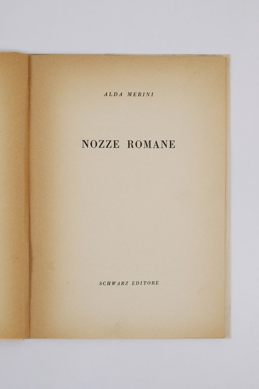 Nozze romane [CON AUTOGRAFO]