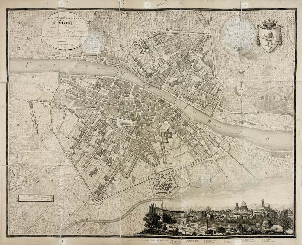 Nuova Pianta di Firenze con l’indicazione dei tre distinti stati, … | Immagine principale