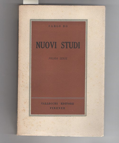 Nuovi Studi. Prima serie | Immagine principale
