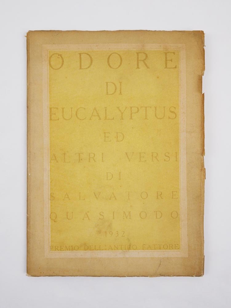 Odore di Eucalyptus ed altri versi. Premio dell’Antico Fattore 1932 | Immagine principale