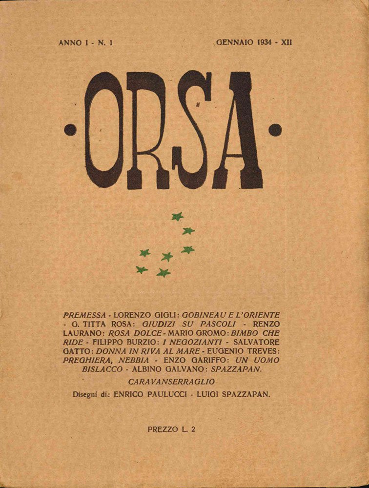 Orsa. Rivista mensile di letteratura e d’arte