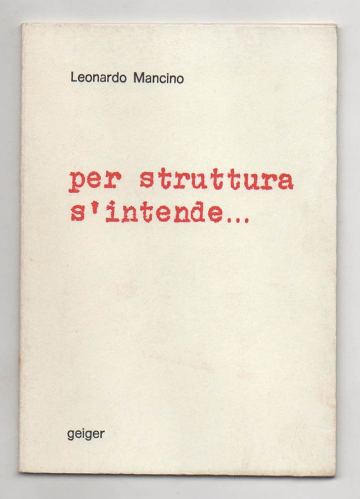 per struttura s’intende. | Immagine principale