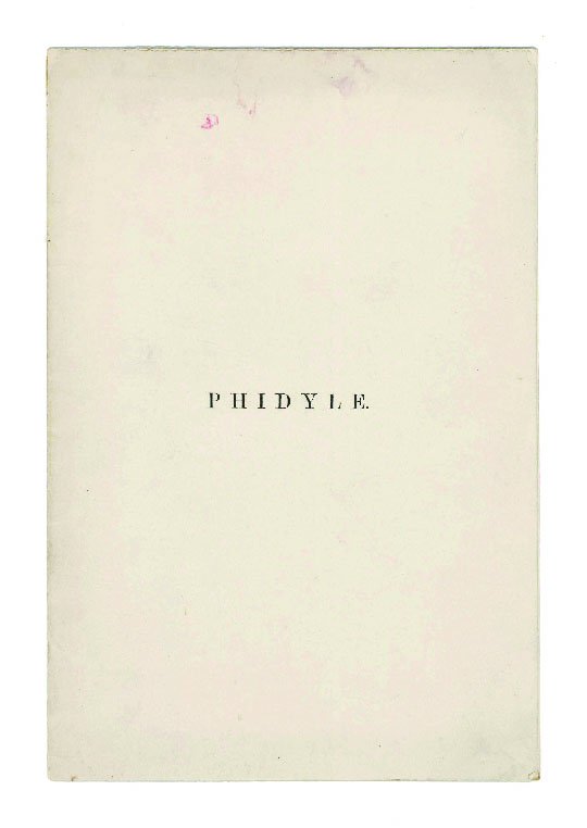 Phidyle. Carmen Johannis Pascoli liburnensis in certamine poetico hoeufftiano praemio …