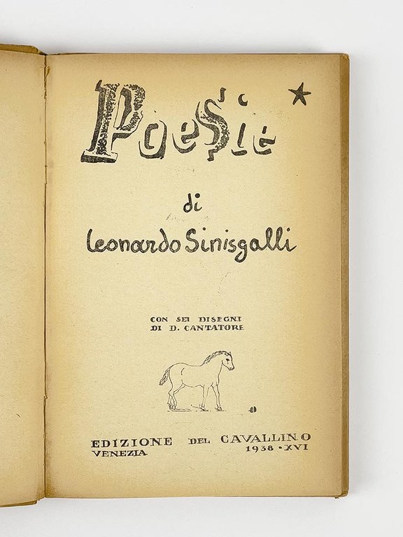 Poesie con sei [6] disegni di D. Cantatore [TIRATURA]