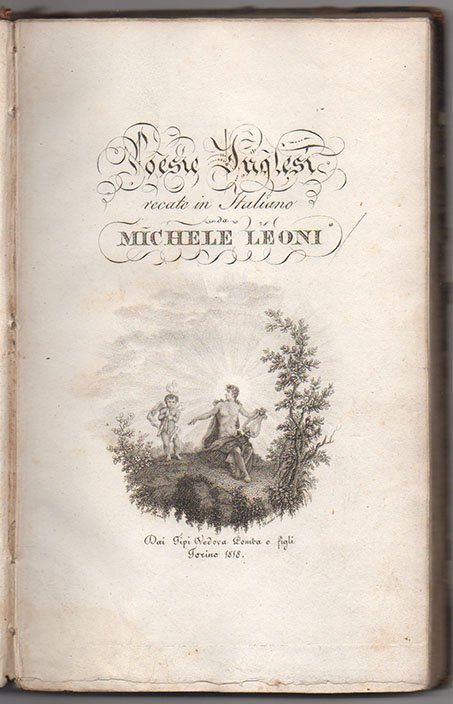 Poesie inglesi recate in italiano