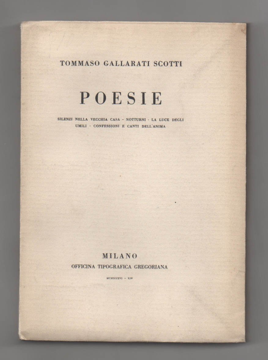 Poesie. Silenzi nella vecchia casa - Notturni - La luce …