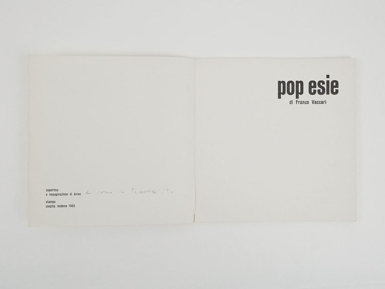 pop esie di Franco Vaccari