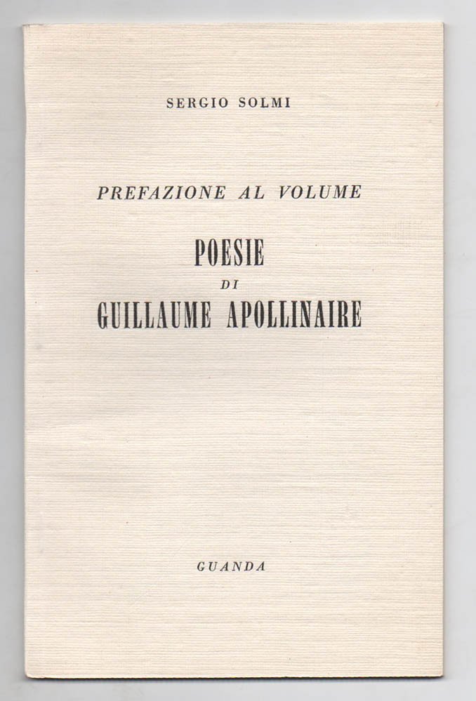 Prefazione al volume «Poesie di Guillaume Apollinaire» | Immagine principale