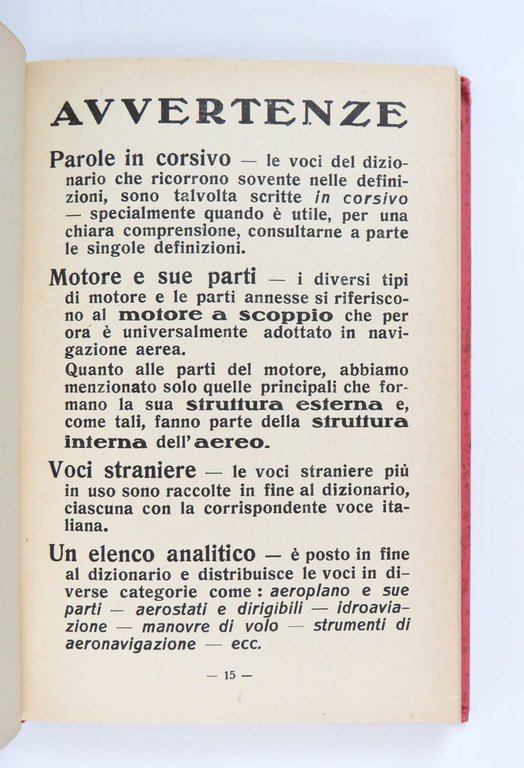 Primo dizionario aereo italiano | Immagine Gallery 6