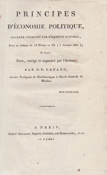 Principes d’économie politique, ouvrage couronné par l'Institut National, dans sa …