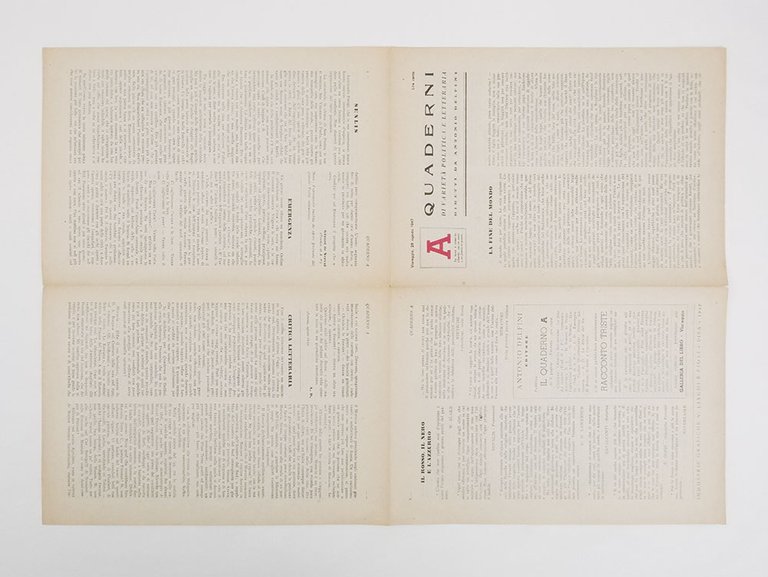 Quaderni di varietà politica e letteraria diretti da Antonio Delfini. …
