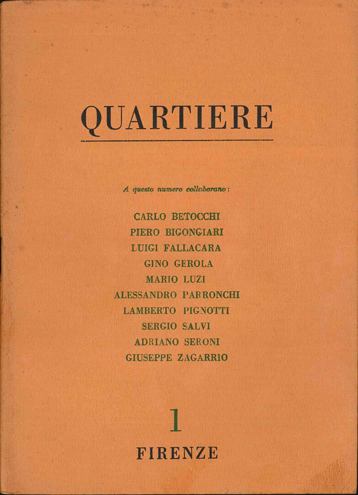 Quartiere. Quaderno trimestrale di poesia