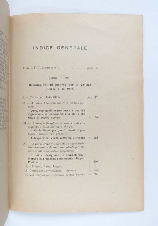 Ragion poetica e programma del verso libero. Grammatica, ricordi e …