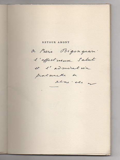 Retour Amont. Poèmes