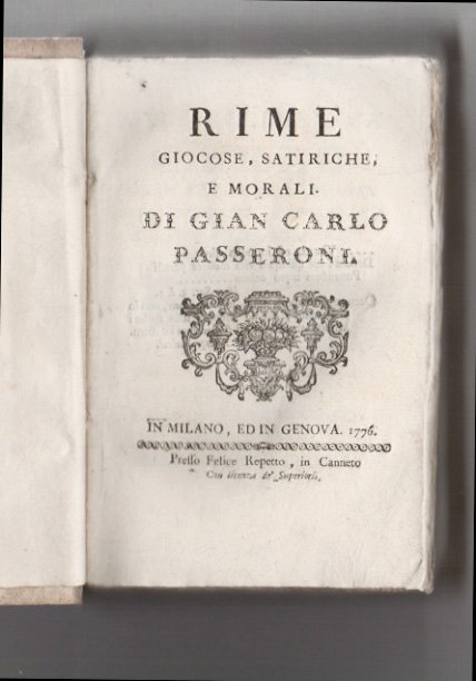 Rime giocose, satiriche e morali