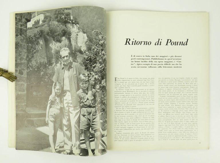 Ritorno di Pound [in: «L’Illustrazione italiana»; contiene il Canto 98]