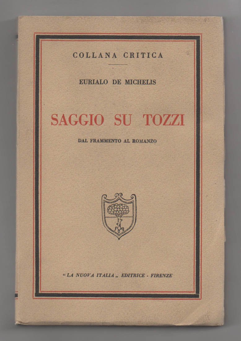 Saggio su Tozzi dal frammento al romanzo