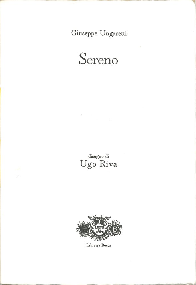 Sereno. Disegno di Ugo Riva