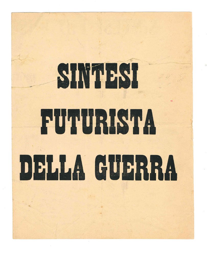 Sintesi futurista della guerra [PRIMA EDIZIONE]