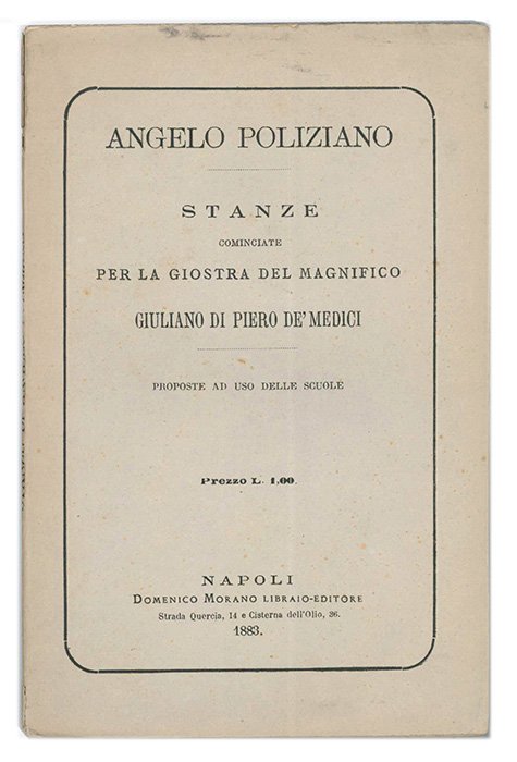 [Stanze della giostra] Stanze cominciate per la giostra del magnifico …