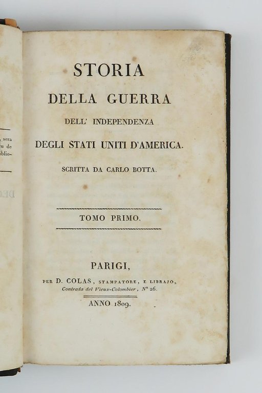 Storia della guerra dell'indipendenza degli Stati Uniti d'America