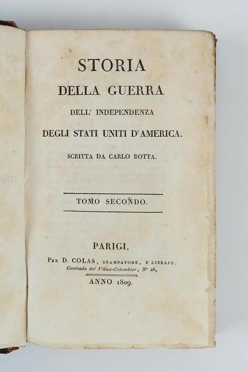 Storia della guerra dell'indipendenza degli Stati Uniti d'America