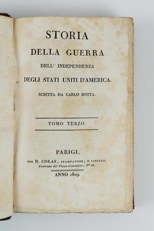 Storia della guerra dell'indipendenza degli Stati Uniti d'America