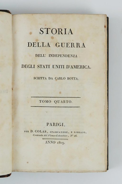 Storia della guerra dell'indipendenza degli Stati Uniti d'America
